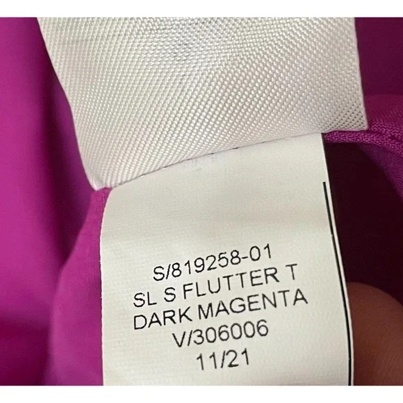 Banana Republic Women's L Purple Blouse Polyester Top Flutter Casual Smock-Frock - Picture 9 of 9